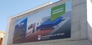 Rotulación y gran formato para Forus Málaga · Titchfield Iberia